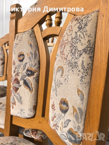 Комплект SAFIIRA - 4 трапезни стола , снимка 4 - Столове - 53625143