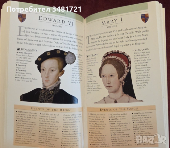 Kings & Queens of England and Scotland, снимка 9 - Енциклопедии, справочници - 53251784