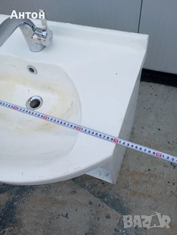 Мивка за баня , шкаф и смесител, снимка 2 - Мивки - 51156633