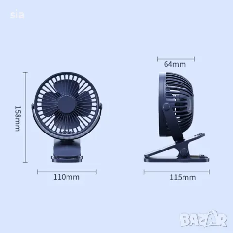 Вентилатор с шипка за камион, бус, кола, 12V, снимка 2 - Аксесоари и консумативи - 49842601