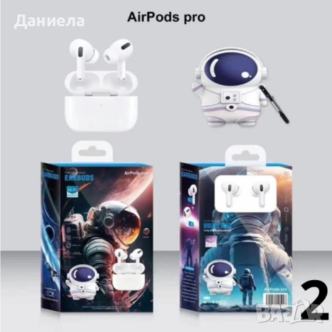 Безжични слушалки AirPods Pro с калъфче с дизайн на анимационни герои, снимка 2 - Безжични слушалки - 52523220