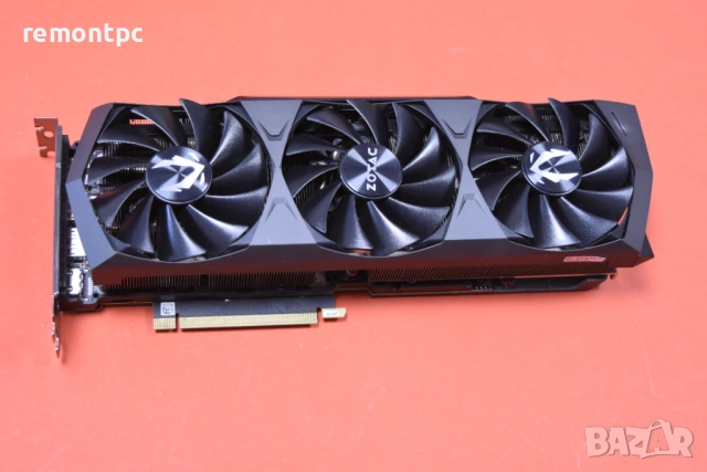 Видео карта ZOTAC GAMING GeForce® RTX™ 3080 AMP Holo, 10GB GDDR6X, 320-bit, снимка 2 - Видеокарти - 54213871