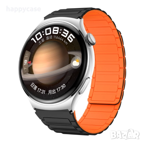 MAGNETIC Каишка за смарт часовник Huawei Watch/Samsung/Apple/Xiaomi/Garmin/Amazfit/Casio/Honor, снимка 5 - Каишки за часовници - 47882996