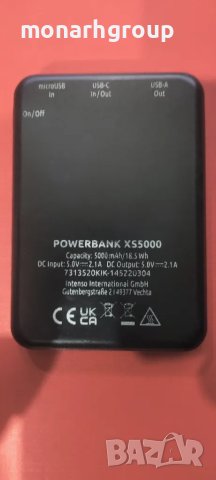 Външна батерия Intenso XS5000 5000mAh, снимка 4 - Друга електроника - 48340626