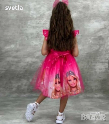Рокля Барби , снимка 2 - Детски рокли и поли - 51842174