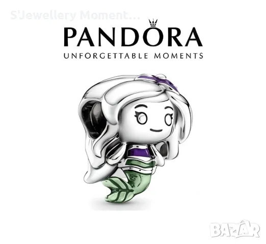 Талисман Pandora Ariel Baby от колекцията PANDORA x Disney, снимка 1 - Гривни - 39916179