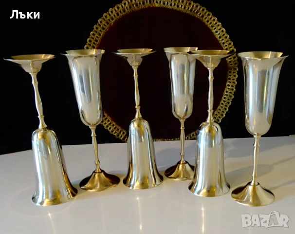 Бронзов бокал за вино,чаша за вино 220 мл. , снимка 8 - Антикварни и старинни предмети - 50787069