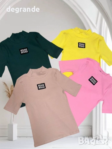 Дамска блуза MiuMiu рипс материя 