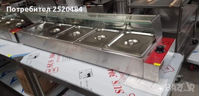 Топли витрини Бен Мари на водна баня 6 модела. Чисто нови с гастронорми! ХИТ Цена 280лв/143,16€, снимка 4 - Обзавеждане за заведение - 51804309