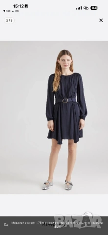 Дамска рокля с колан, снимка 2 - Рокли - 53284358