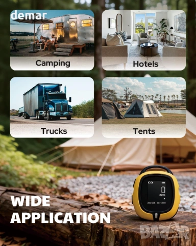 AGT-2000 Преносим детектор за въглероден оксид за пътуване, звукови и визуални предупреждения, снимка 7 - Други стоки за дома - 53647086