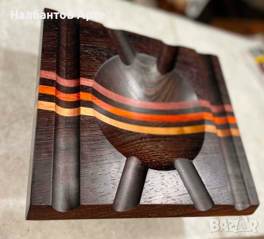 пепелник за пури от екзотична дървесина - масив, снимка 6 - Други - 53533534