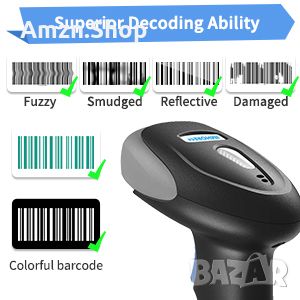 Bluetooth Баркод скенер четец IMHORESE C6150BT - Bluetooth 1D CCD баркод скенер, снимка 9 - Оборудване за магазин - 46367069