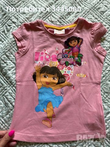 Нова тениска с Дора , 2-3г., снимка 1 - Детски Блузи и туники - 46433770
