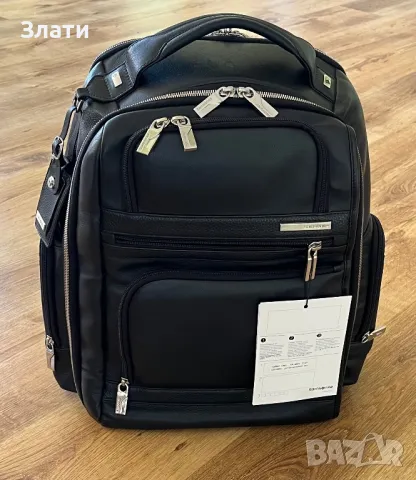 Кожена раница Samsonite, снимка 13 - Раници - 47492870