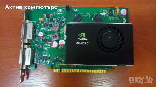 Видеокарта Nvidia Quadro FX380 PCI-Express 512MB DDR3 2xDVI, снимка 1 - Видеокарти - 46609433