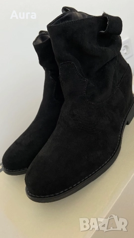  hidden heel suede ankle boots, снимка 6 - Дамски боти - 51821962
