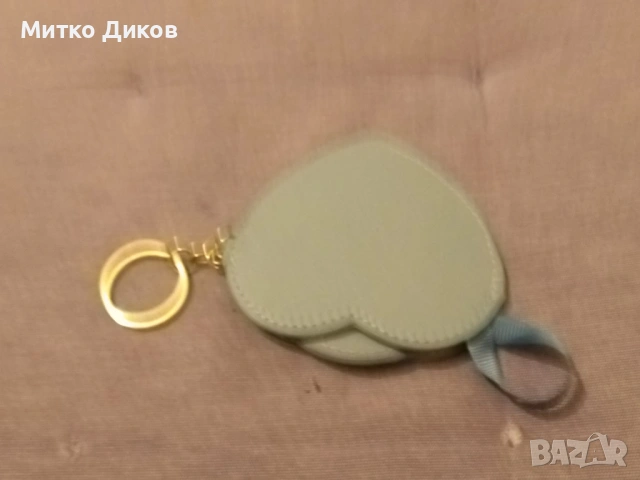 Ключодържател кожен огледало сърце любов нов, снимка 3 - Колекции - 53070870