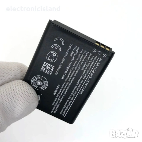 Оригинална батерия Nokia 1500mAh BV 6A BV6A BV-6A за 2720 Flip, Banana 2060 3060 5250 C5-03 8110 4G, снимка 2 - Оригинални батерии - 54071440
