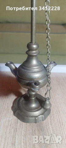 Лампа маслена месинг ретро за ценители , снимка 2 - Антикварни и старинни предмети - 53904985