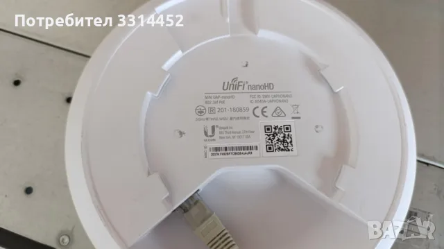 Рутер UniFi nanoHD, снимка 2 - Рутери - 49467200