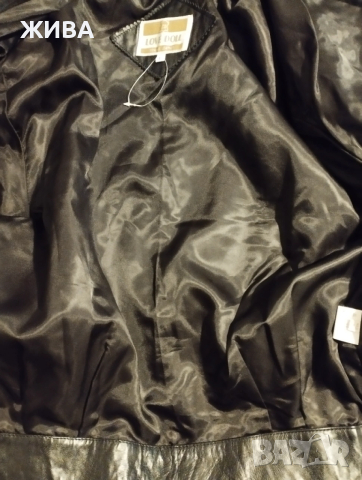 LOVE DOLL естествена кожа, черно дамско яке, снимка 11 - Якета - 32456518