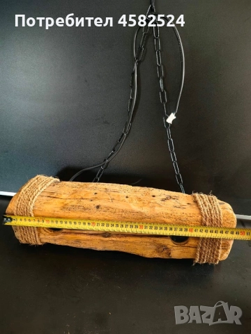 Дървен полилей, снимка 4 - Полилеи - 52512013