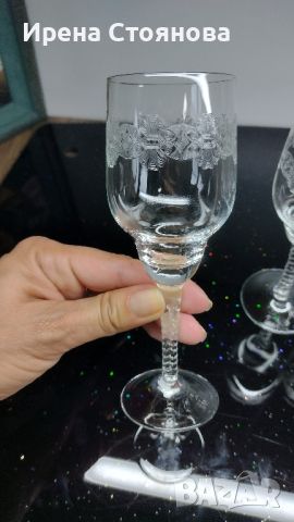Комплект 6 чаши за ракия, кристалин Bohemia. , снимка 7 - Чаши - 45718775