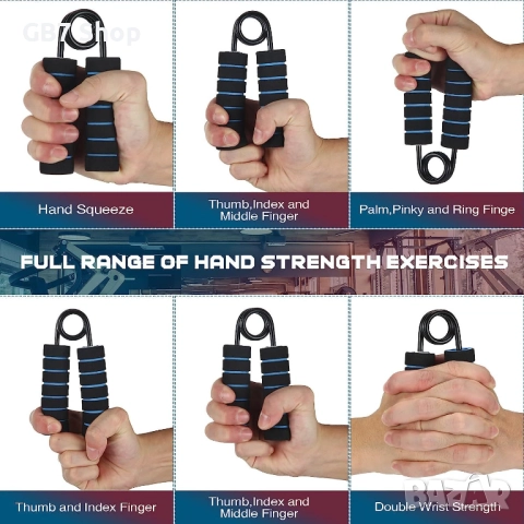  Комплект 5 броя Цветни Ръкохватки За Предмишница - 5 Нива На Съпротивление Включени Велурени Дръжки, снимка 6 - Фитнес уреди - 52741045