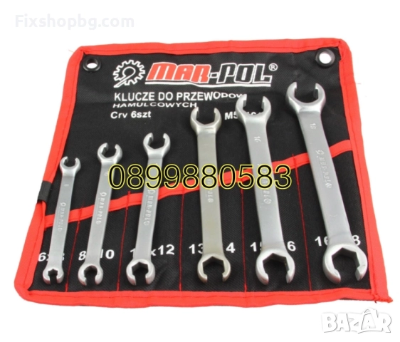 Комплект 6 части ключове рязани звезди 6-18мм Mar-Pol, снимка 2 - Ключове - 51548634