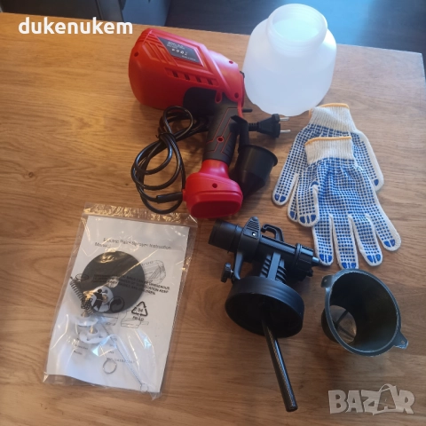 Електрически пистолет за боядисване 700W, 1200 мл, 4 медни дюзи, снимка 7 - Други инструменти - 52721909