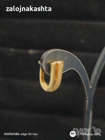 ЗЛАТНИ ОБЕЦИ 3,27ГР 14К, снимка 2 - Обеци - 54050981