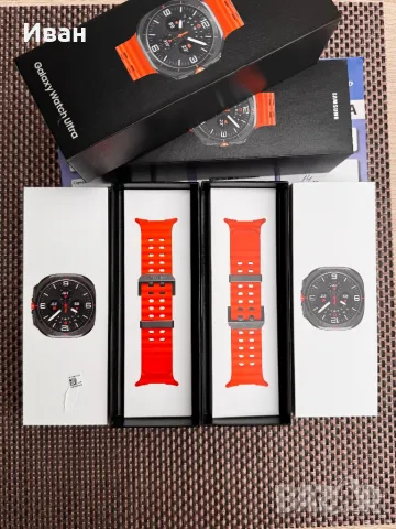 НОВ*Лизинг*Galaxy watch ultra 47mm lte Gray самсунг часовник ултра, снимка 3 - Смарт гривни - 48140398