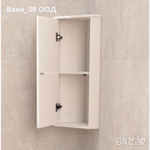 80см Ъглов шкаф за баня от PVC, снимка 3 - Шкафове - 45296468
