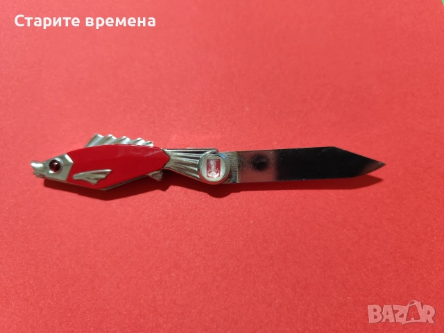 ВИНТИДЖ СЪВЕТСКО ДЖОБНО НОЖЧЕ ТИП РИБА, снимка 4 - Ножове - 54138274
