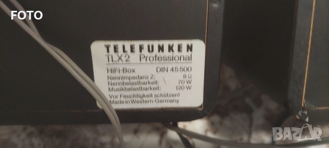 Telefunken TLX2, снимка 9 - Тонколони - 52827892