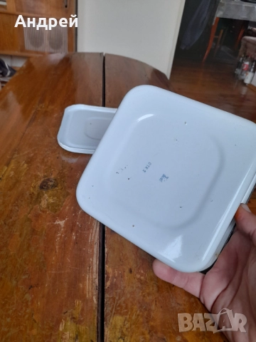 Стара емайлирана кутия за храна #8, снимка 3 - Други ценни предмети - 52171137