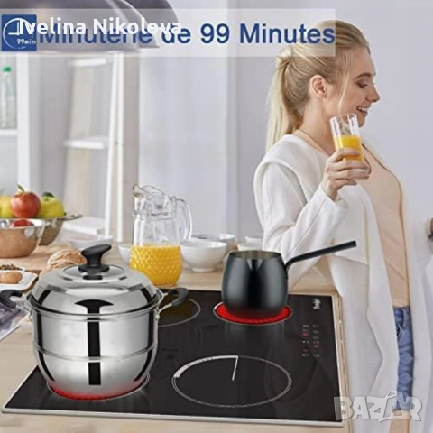 Cooksir CSC-D46001-BB – Стъклокерамичен плот за вграждане с 4 зони, 9 нива на мощност, таймер , снимка 5 - Котлони - 52443745