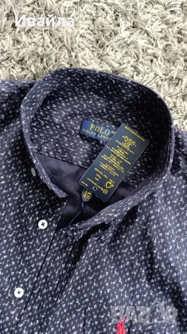 Нова мъжка риза с дълъг ръкав Polo Ralph Lauren , снимка 5 - Ризи - 49694772