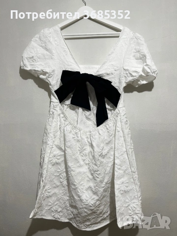 Дамска рокля с панделка , снимка 2 - Рокли - 53926480