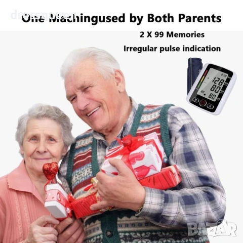 4493 Прецизен електронен апарат за кръвно налягане с памет за 180 записа и голям LCD дисплей, снимка 7 - Други стоки за дома - 53901601