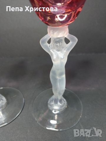6 броя чаши за аперитив от висококачествен френски кристал Bayel., снимка 7 - Чаши - 45687097