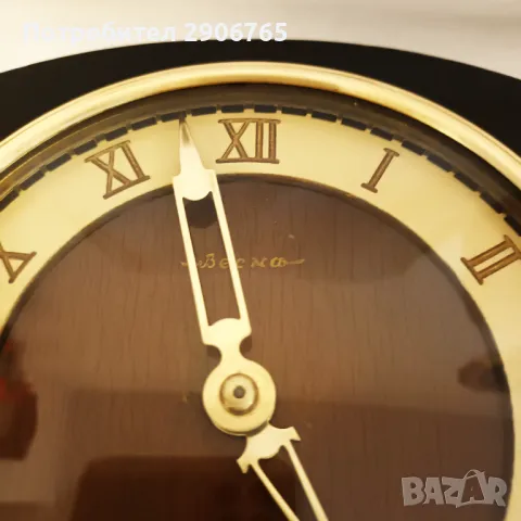 Стар каминен часовник ВЕСНА СССР работещ, снимка 8 - Антикварни и старинни предмети - 50131740