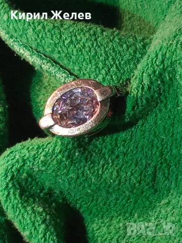 ЕФЕКТЕН СКЪПОЦЕНЕН СРЕБЪРЕН ПРЪСТЕН СРЕБРО 925 с БЛЕСТЯЩ ЮВЕЛИРНО ФАСЕТИРАН МОЙСАНИТ 49308, снимка 16 - Пръстени - 49366080