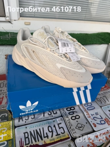 Adidas Originals Ozelia Beige, нови с кутия, EU 43 1/3, снимка 2 - Маратонки - 51911654