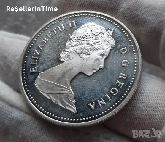 Лот от 5 сребърни монети Canada dollar: 1972,1973, 1982, 1985, 1990, снимка 10 - Нумизматика и бонистика - 48067168