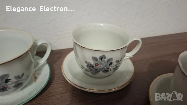 8бр порцеланови чаши за чай Китка , снимка 11 - Чаши - 50195952