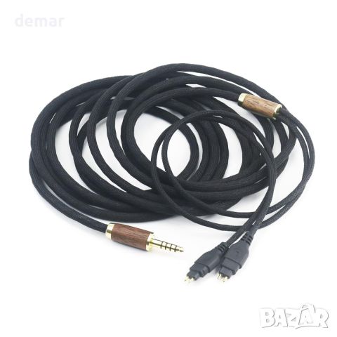 ABLET 2 м 4,4 mm балансиран мъжки 7N OCC меден сребърен кабел за Sennheiser, снимка 2 - Други - 45401014