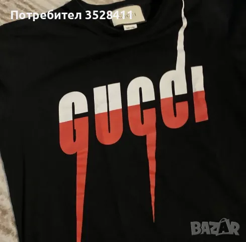 Тениска Gucci S/M, снимка 3 - Тениски - 46840470