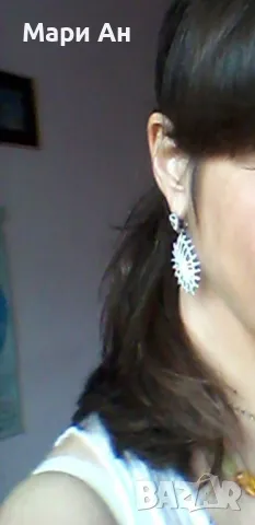 Луксозни сребърни обици , снимка 2 - Обеци - 49827427
